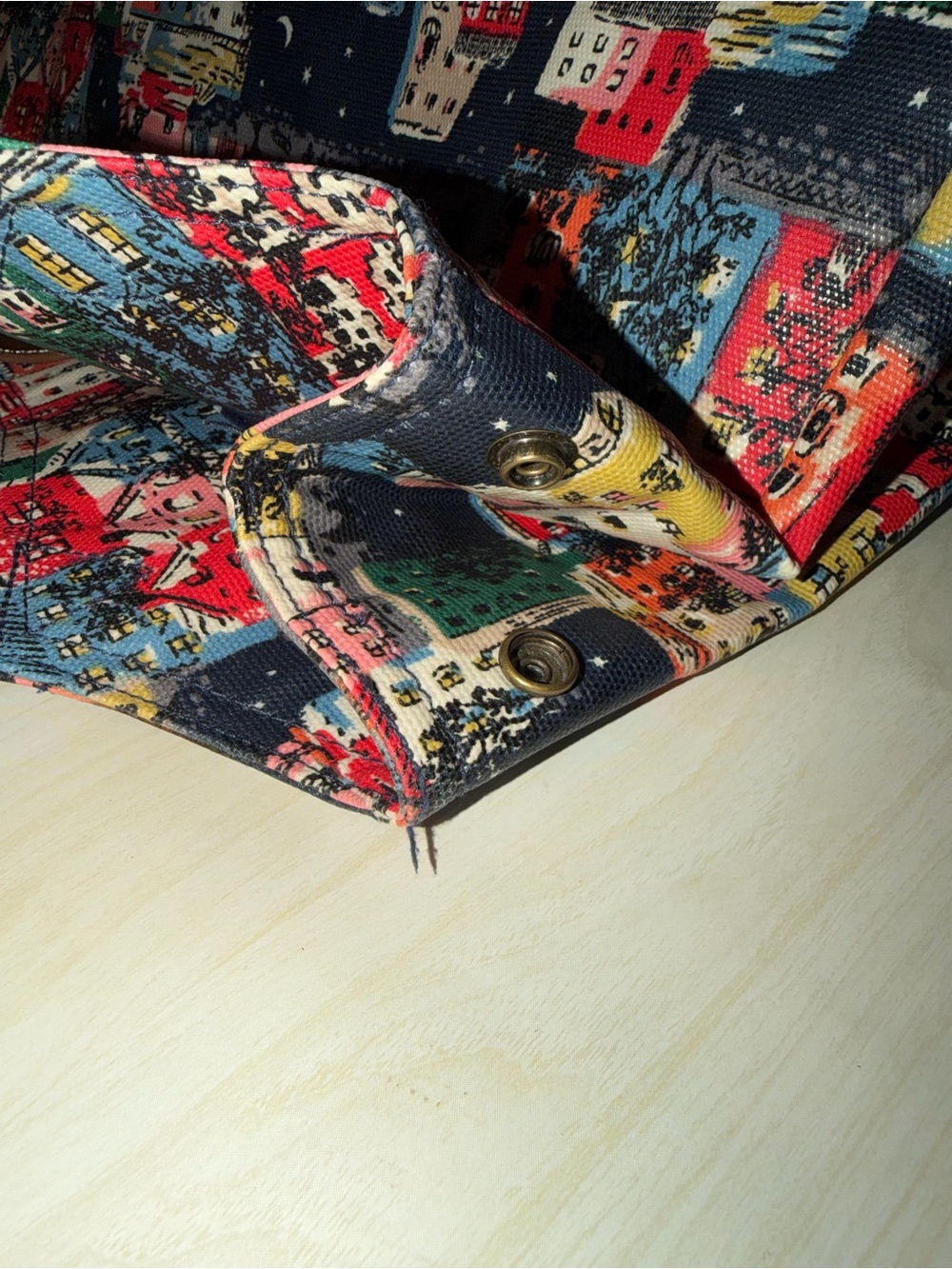 Cath Kidston Navy Multicolor Cityscape Print Tote - Picture 5 of 9